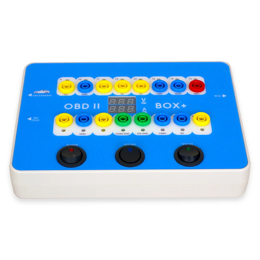 BOX+ CANBUS Protocol OBDII Breakout Box - OBD BOX+ Pro ECU Bench Connector + Electronic Current Display Auto Diagnostic Tool