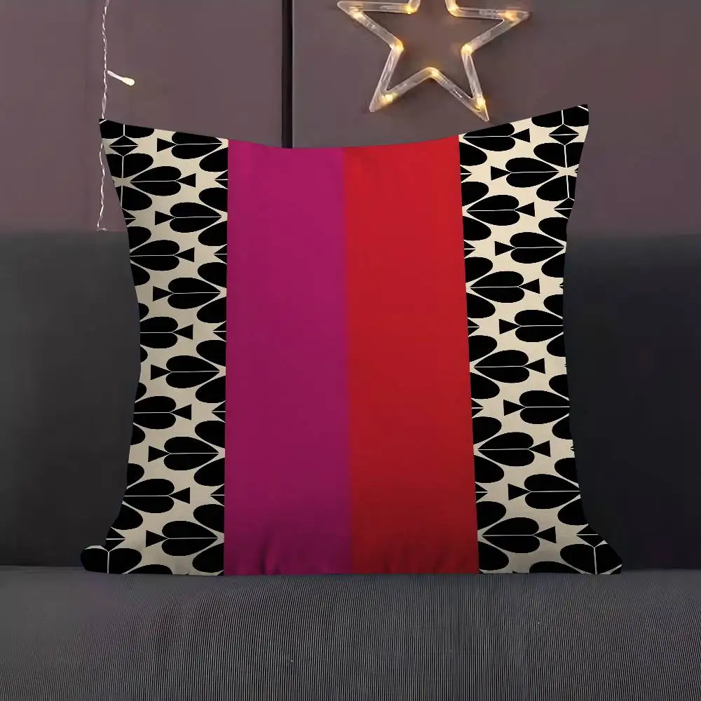 

Geometric Heart Stripe Pattern Cushion Cover 30x50 Polyester Sofa Cushions Decorative Throw Pillows Home Decoration Pillowcover