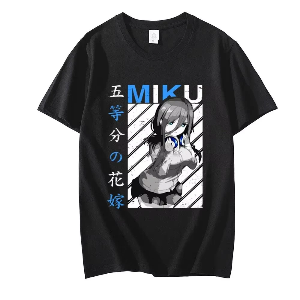 Unisex The Quintessential Quintuplets Campus Anime Otaku Streetwear Süßes Manga-Geschenk Bequemes T-Shirt für Damen und Herren – Detail 2