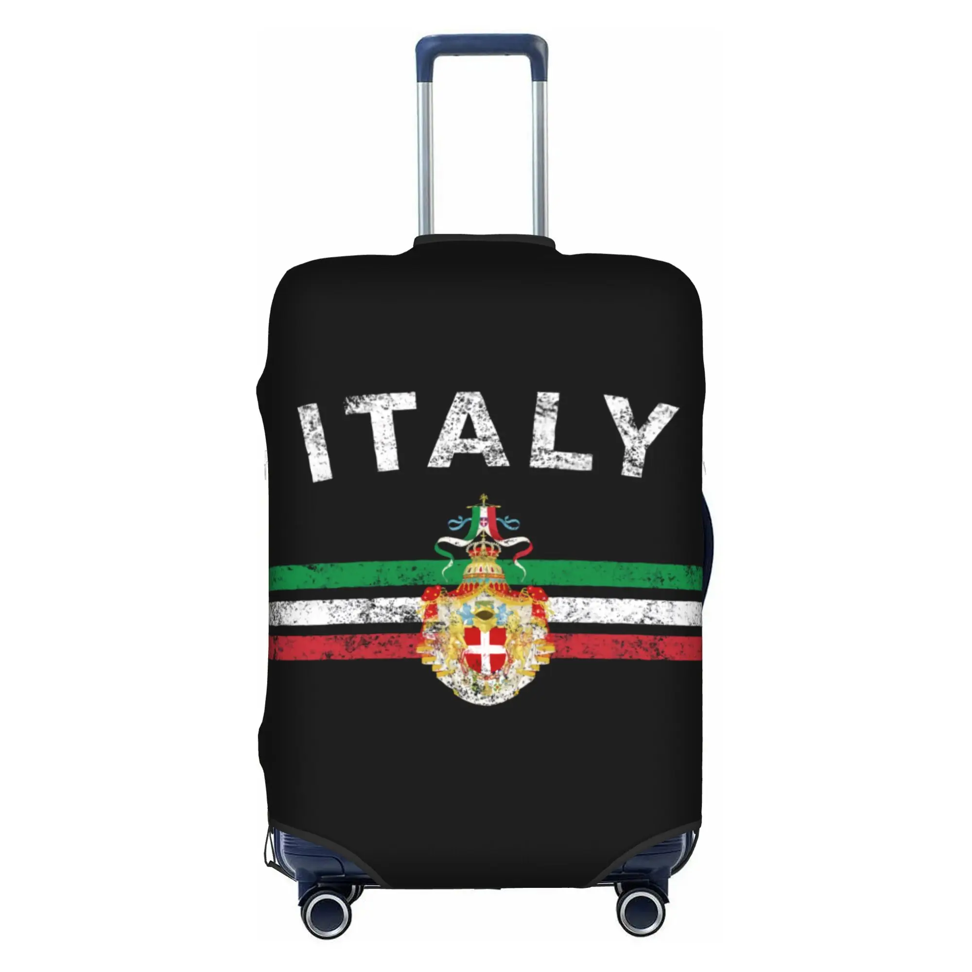 Italian Emblem Italy Flag Luggage Cover Protector Fashion Patriotic Gift Travel Suitcase Covers for 18-32 Inch