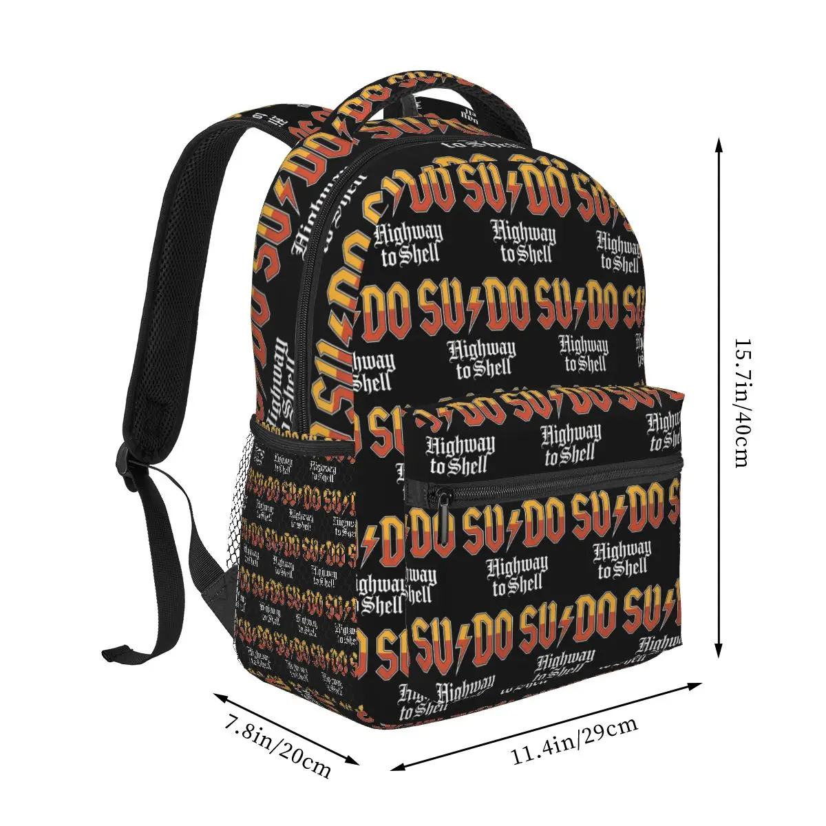 Linux GNU Minix Su Do Highway To Shell Backpacks Boys Girls Bookbag Children School Bags Cartoon Laptop Rucksack Shoulder Bag