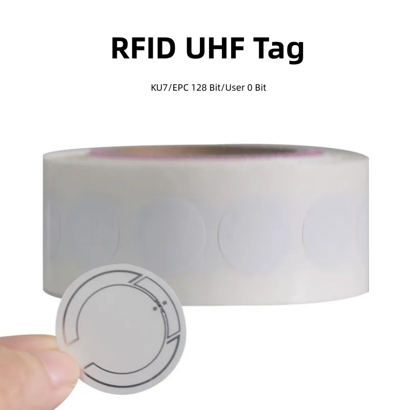 500 stuks passieve Ku7 UHF RFID-retailtags label / sticker voor goederen- en supermarktbeheer