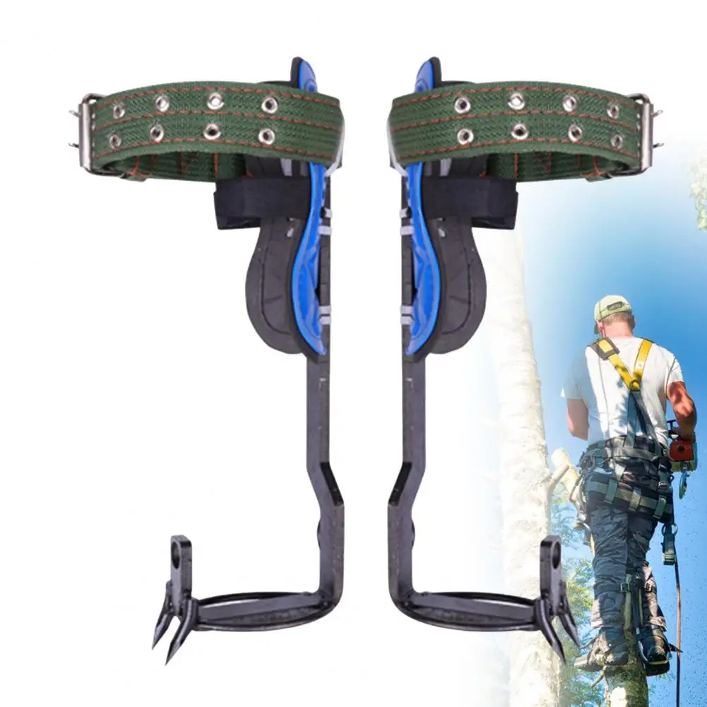 Tree Climbing Tool Tree Climbing Equipment Steel Tree Climbing Spurs Gaffs Kit for Work High-temperature Hardened Climber Set