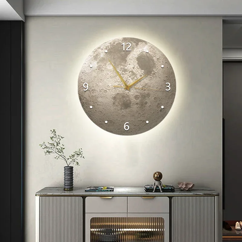 Korean Digital Wall Clocks Art Mural Interior Design Design Simple Nordic Clock Wall Luxury Interior Reloj Pared Home Decor