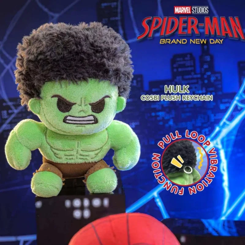 

Hot Toys Cosbi Marvel Bobble-Head&Plush Keychain Spider-Man Brand New Day Series Blind Box Official Genuine Collection Doll Gift