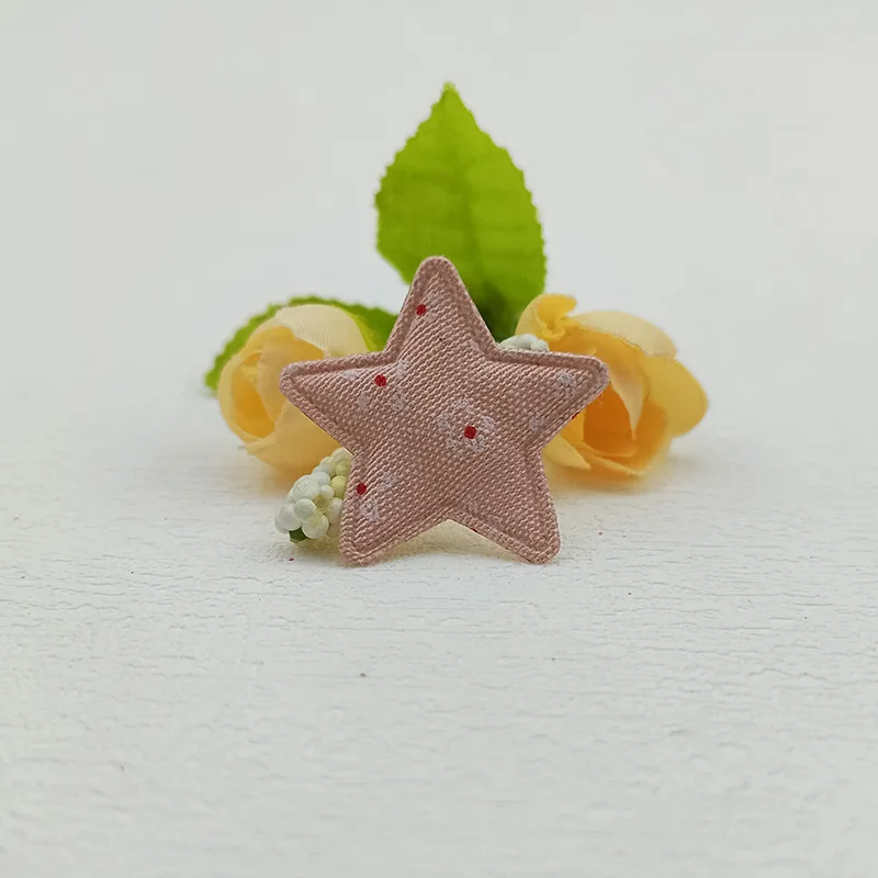 60 Stück, 3,3 cm, niedliche Applikationen mit Blumen- und Sternmotiven, zum Aufnähen, für Kinder-Haarreifen, Haarspangen, Accessoires, Hüte und zur Dekoration. – Detail 13
