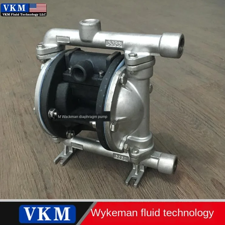 VKM  pneumatic diaphragm pump 4 points caliber QBY-15 plastic PTFE acid and alkali imported plastic