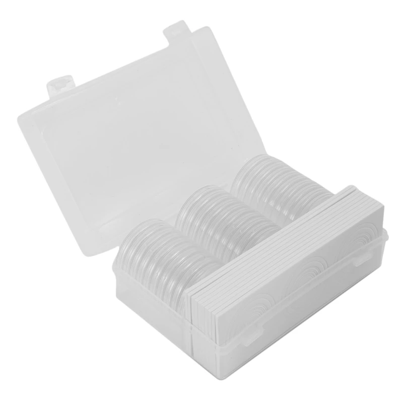 

AT41 46 Mm Coin Capsules Holder And Protect Gasket Coin Holder Case Box For Coin Collection Supplies (8 Sizes, 30 Pieces)