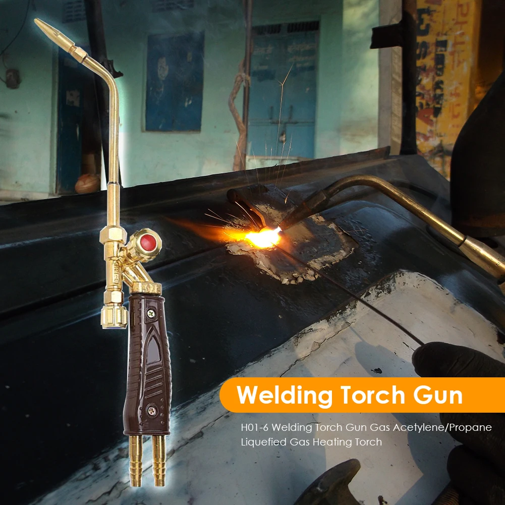 Portable Welding Torch Gas Brazing Torch Injection Oxygen Acetylene Liquified Gas Soldering Supplies for Metal Welding