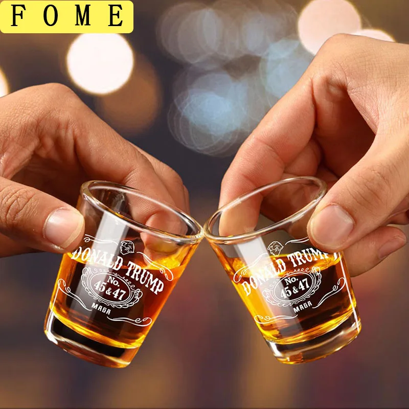 Juego de vasos de chupito de 50ml, juego de vasos de tequila transparentes, taza de espíritus, licor de Brandy, juego de tazas de café, regalo, 2/4/6 Uds.