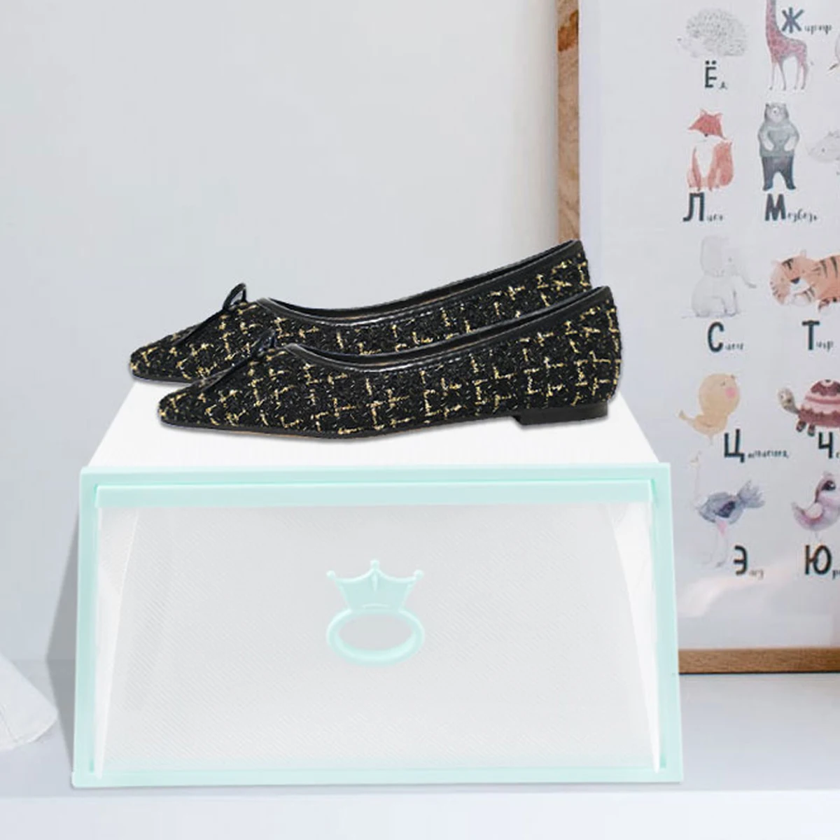 

Plastic Shoe Box Storage Rack Foldable Large Capacity Thickened Shoe Containers Drawer Type Boxes Transparent Visual