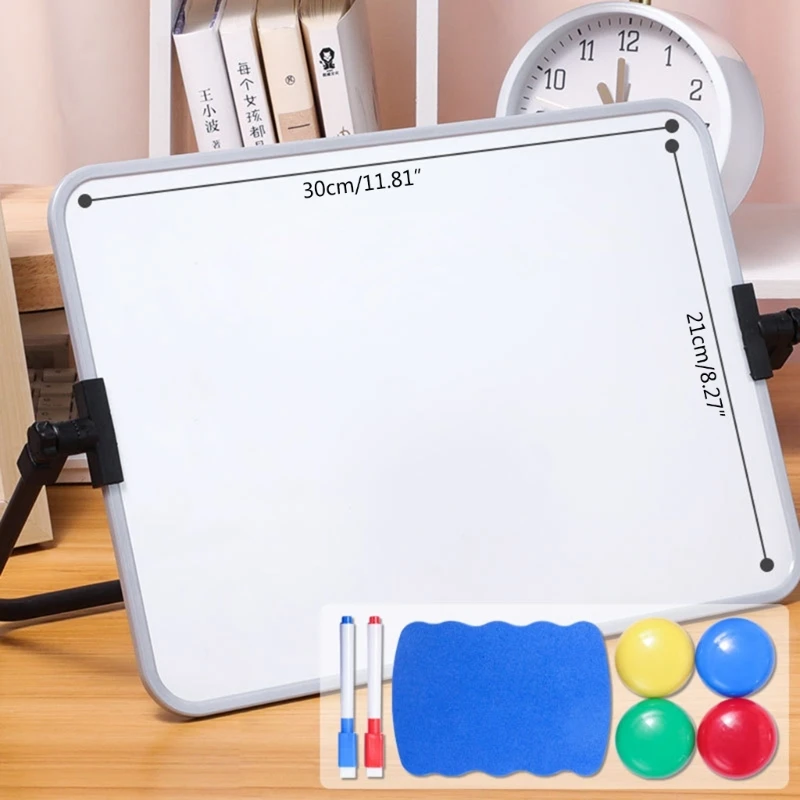 Imagem -06 - Mini Quadro Branco Dupla Face Tamanho a4 Fácil de Limpar Handheld Magnetic Dry Erase Pequena Placa Branca para Crianças Desenho