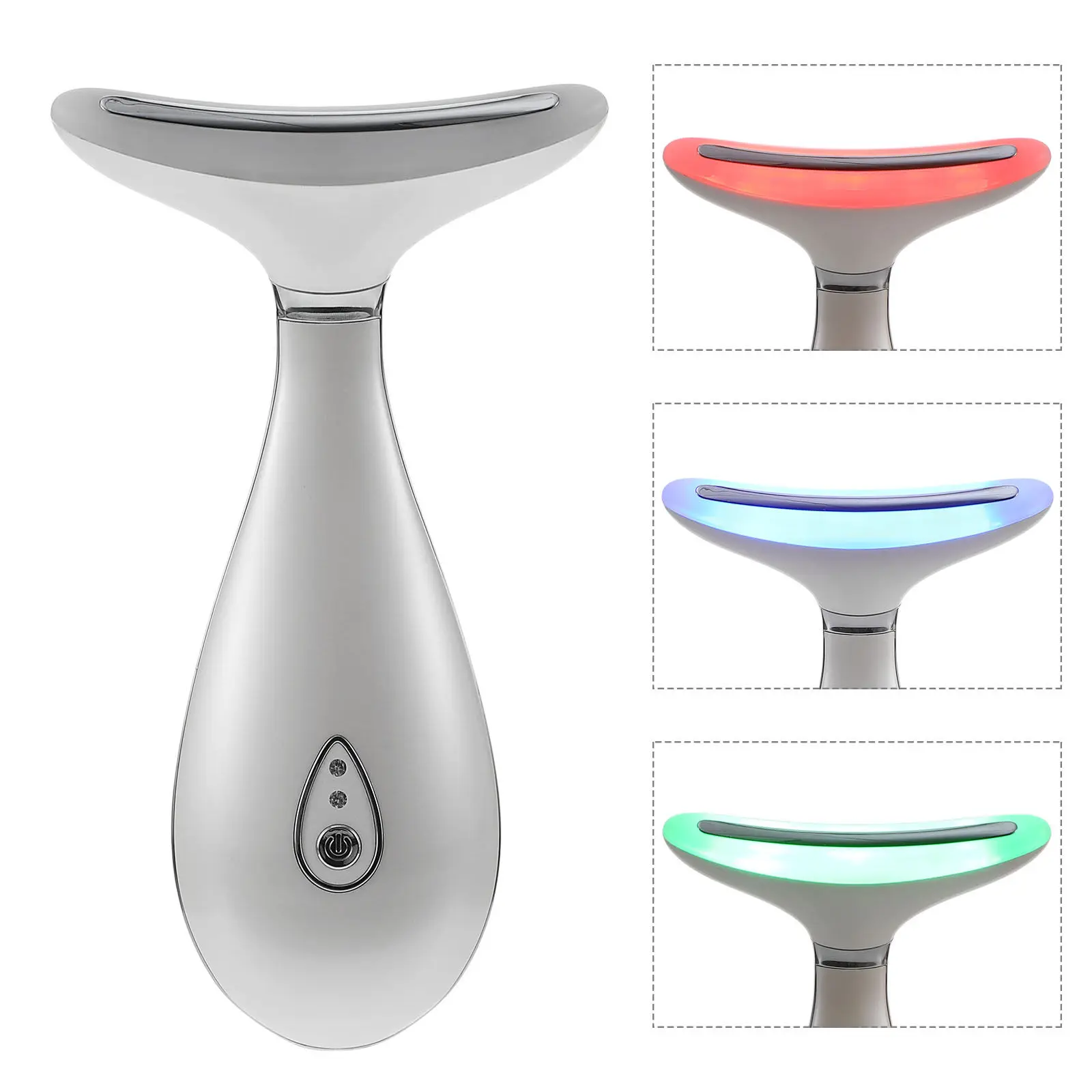 Neck Massage Instrument Creative Ergonomic Design Temperature Vibration Hot Compress Wrinkle Removal Device USB Rechargeable