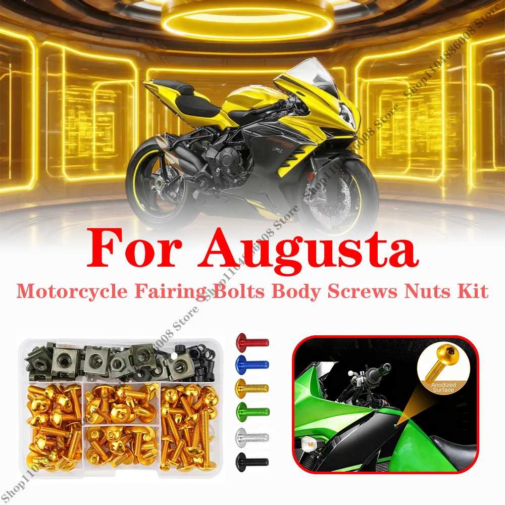 

155PCS M6 M5 Fairing Bolts Kit Fastener Clips For Augusta F3 F4 Brutale Dragster Enduro Veloce Motorcycle Body Screws Nuts