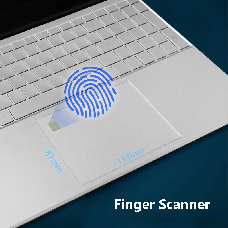 Fingerprint Locks Teclado retroiluminado, Intel N5095, Dual WiFi, 16GB RAM, 512GB, 2.4G, 5G Laptop