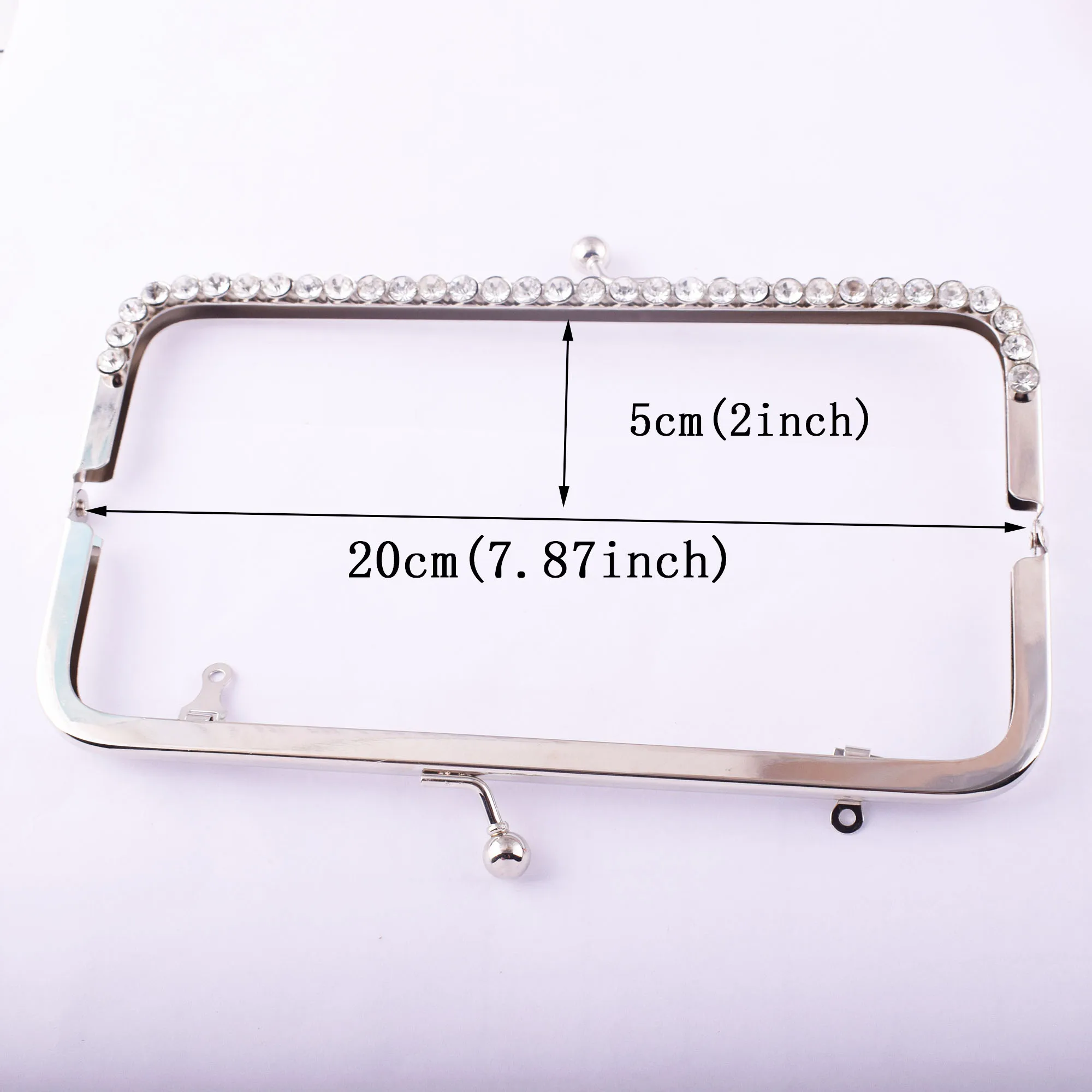 Purse clasp snap clutch Frame Kiss Clasp Lock Crystal Purse Handle Beautiful Coin Bag Frame for Purse Making DIY Craft