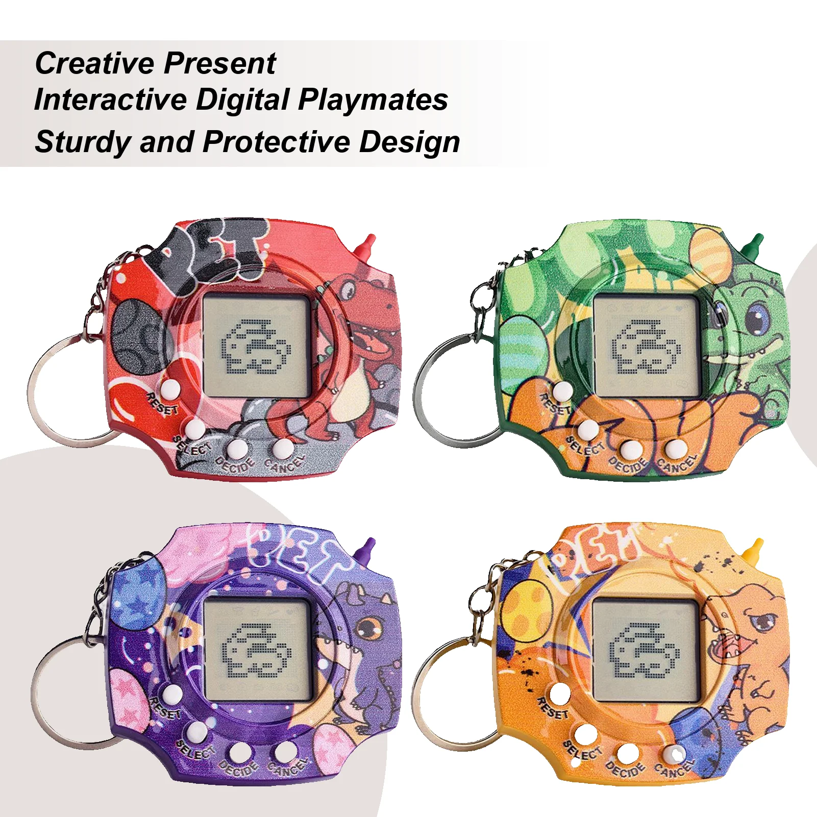 Children Electronic Pets Game Handheld Game Console Toy Virtual Pet Raising Machine Electronic Toys Kids Adult Digital Pet Toy