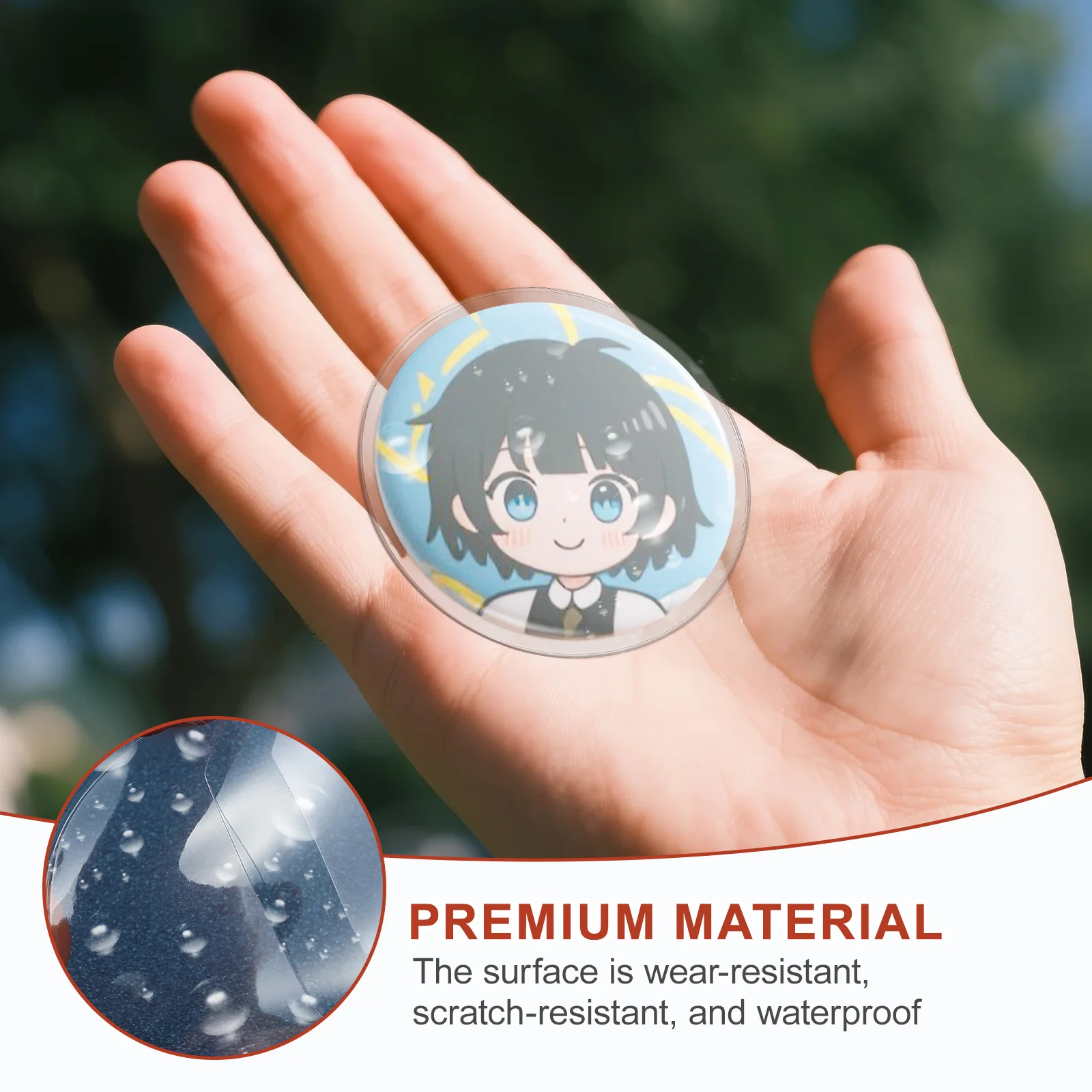 Couvre-badges ronds, 20 pièces, protecteurs de badges transparents, multi-usage pour pièces de monnaie, médaillons et collections de souvenirs, étuis à monnaie transparents