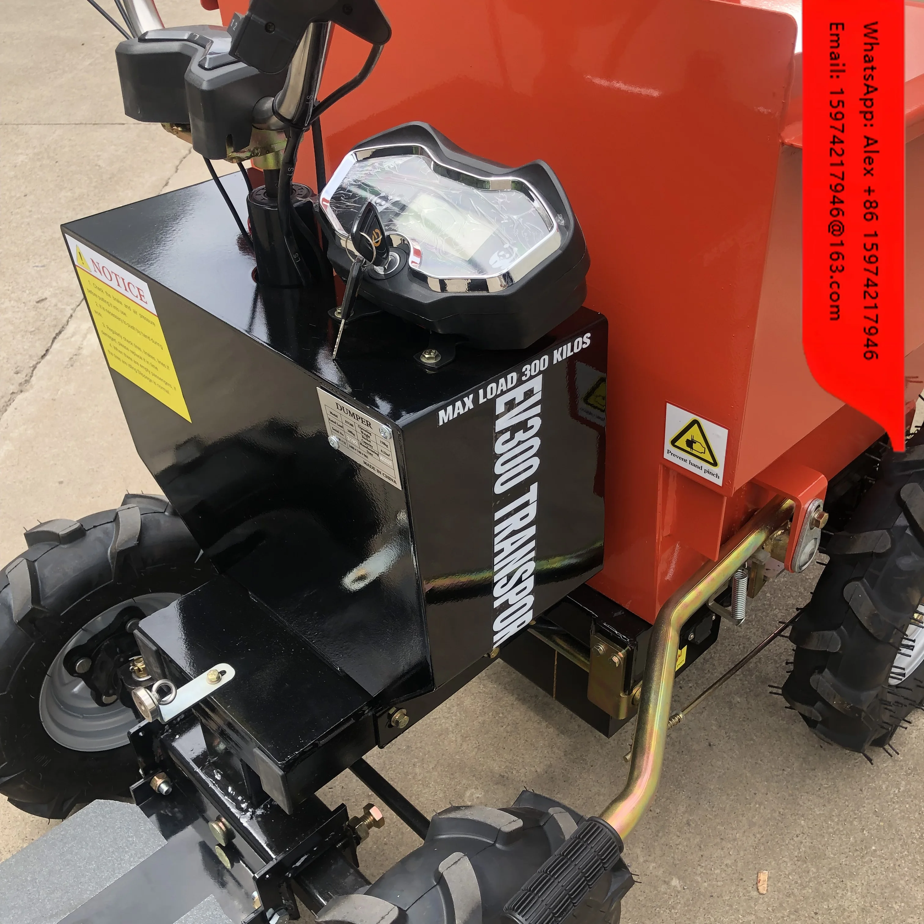 Electric Battery-powered Mini Dump Truck, Mini Transport Vehicle, Garden Machinery Mini Dump Truck With Self-loading Wheels