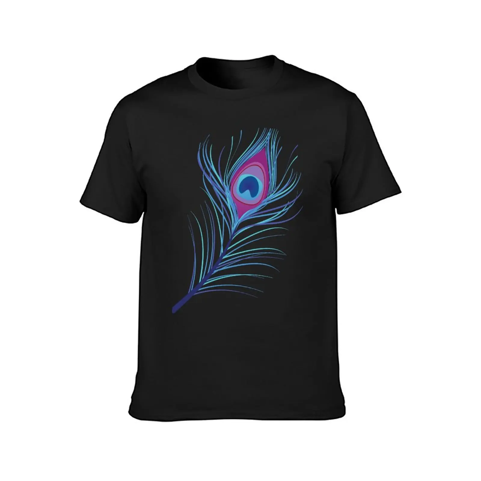 the peacock feather T-Shirt sports fans boys animal print for a boy t shirts for men cotton