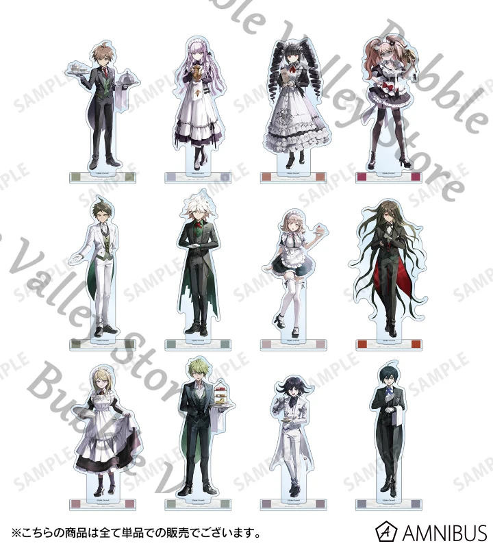 Genuine Anime Danganronpa Yasuhiro Taeko Nagito Komaeda Hinata Hajime Cosplay Acrylic Figure Stand Cartoon Standing Sign Xmas