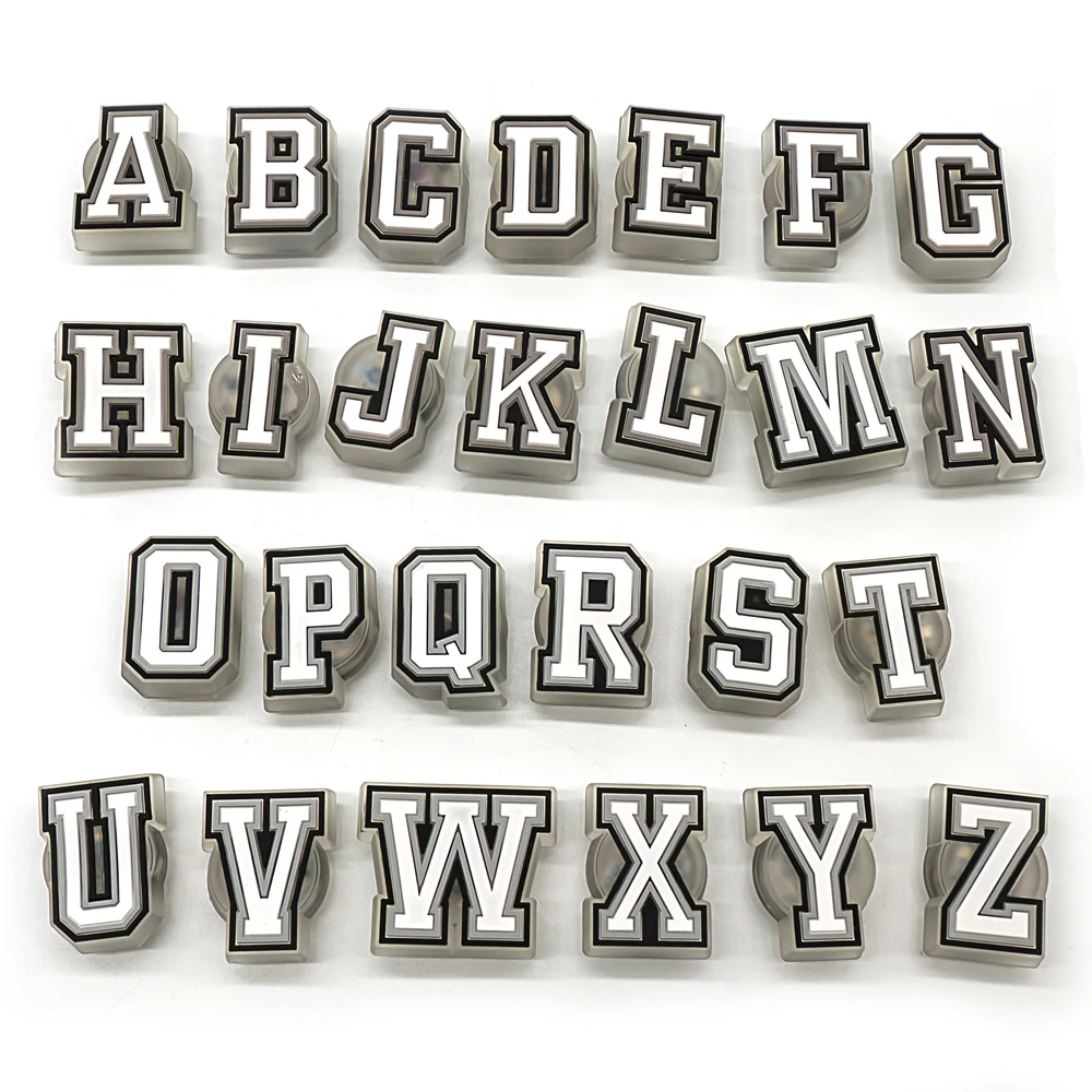 1/26 Stück Buchstaben-LED-Schuhanhänger, leuchtendes Zubehör, beleuchtete Anstecknadeln für Kinder, Schuhdekorationen, Geschenke, Sandalen, Clog-Schnallen, Ornament – Detail 6