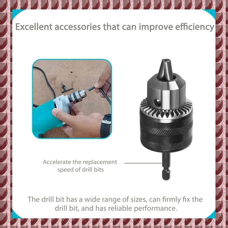 

A95G 763198-1 Drill Chuck Adapter 3/8 Inch For , Power Drill Adapter Keyless Chuck Impact Drivers Quick Connect