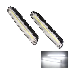 2Pcs/Set DRL External Light 100% Waterproof COB Fog Driving Day Lamp with On/Off Fucnction Daytime Running Lights