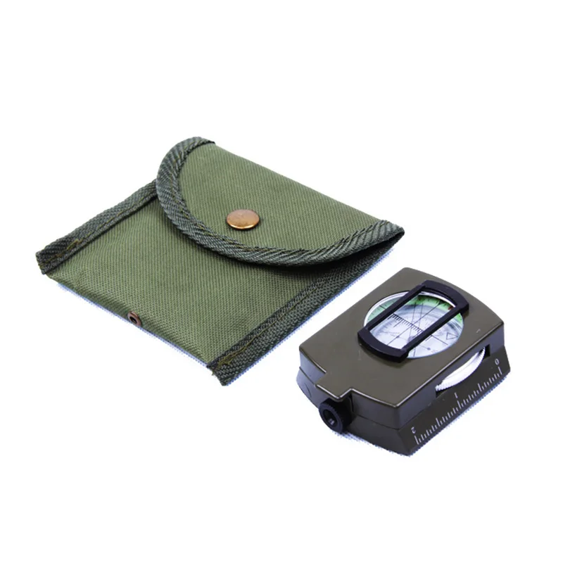 في الهواء الطلق مقاوم للماء البوصلة أداة الرياضة مقياس الزوايا التخييم المشي لمسافات طويلة تسلق الجبال العلامة التجارية المهنية العسكرية الجيش المعادن البصر