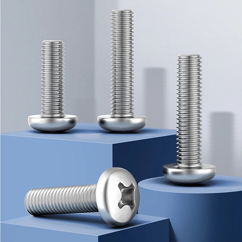 M1.0/M1.2/M1.4/M1.6/M2 Phillips Pan Ronde Kop Machine Schroef-A2 304 Rvs