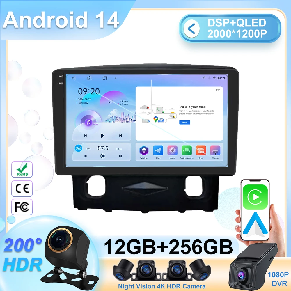 

Car DVD Bluetooth Radio Stereo Touch Screen For Ford Kuga 2008-2010 Auto Android High-Performance CPU Multimedia Video Player