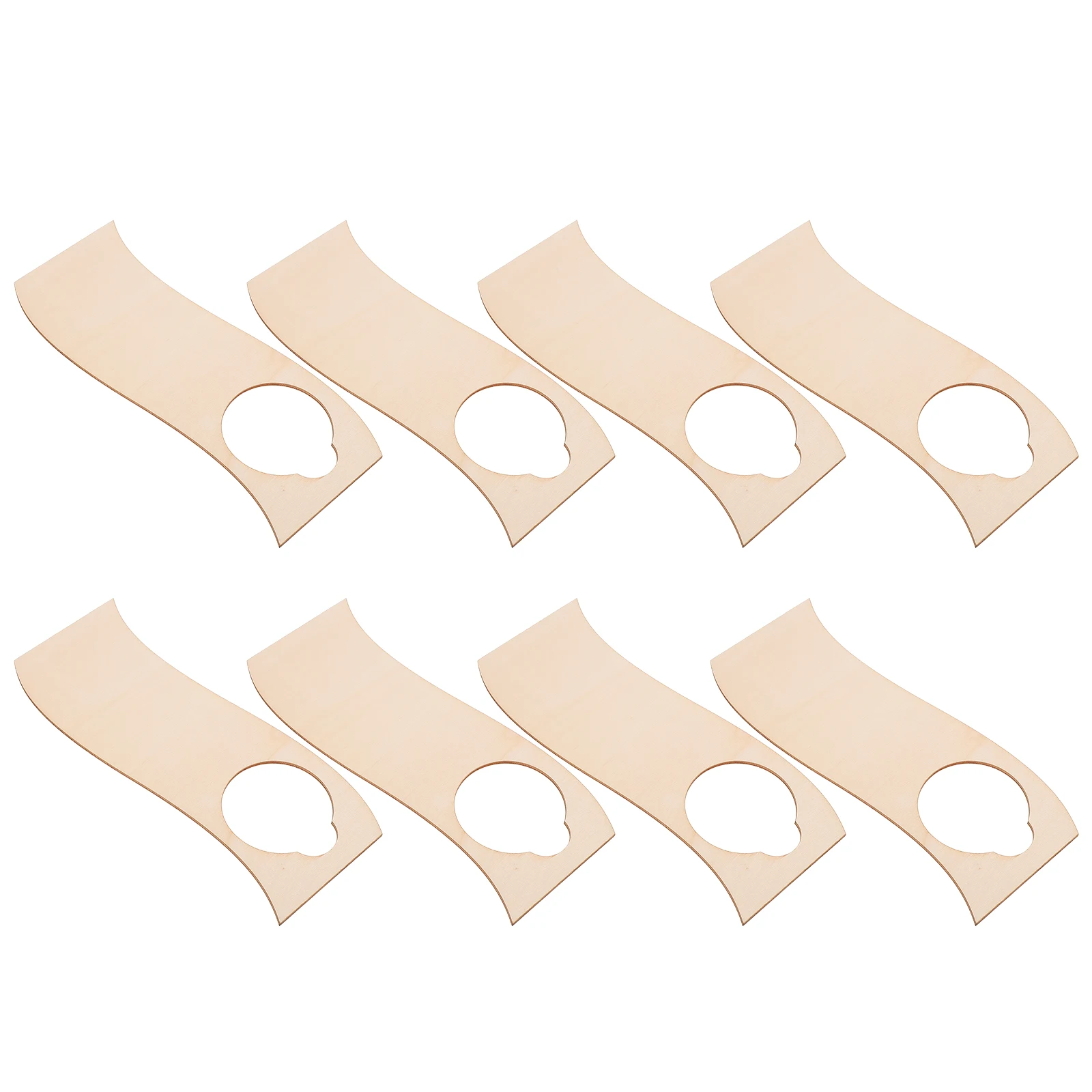 

10pcs Wooden Sign Hanging Door Plaque DIY Craft Blank Wood Doorknob Pendant Practical Accessories Wall Signs Sewing Supplies