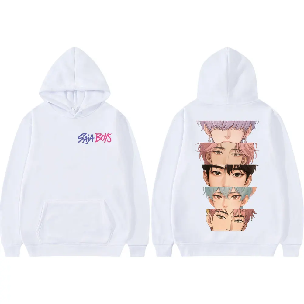 

KPop Demon Hunters Saja Boys Graphic Hoodies Fashion Y2k Long Sleeve Pullovers Men Women Clothing Casual Oversized Sweatshirts