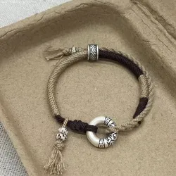 Fashion Hand Braided Lucky Ring Bracelet Minority Bangle Women Men Rope Lovers' Gift Friendship Bracelet Size Adjustable
