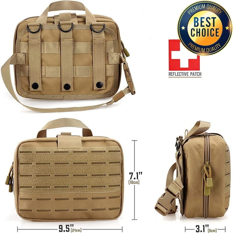 Tactical First Aid Kits Medical Bag Outdoor Molle Emergency Hunting Bag Camping Survival Tool EDC Pouch Red Cross Waist Bag