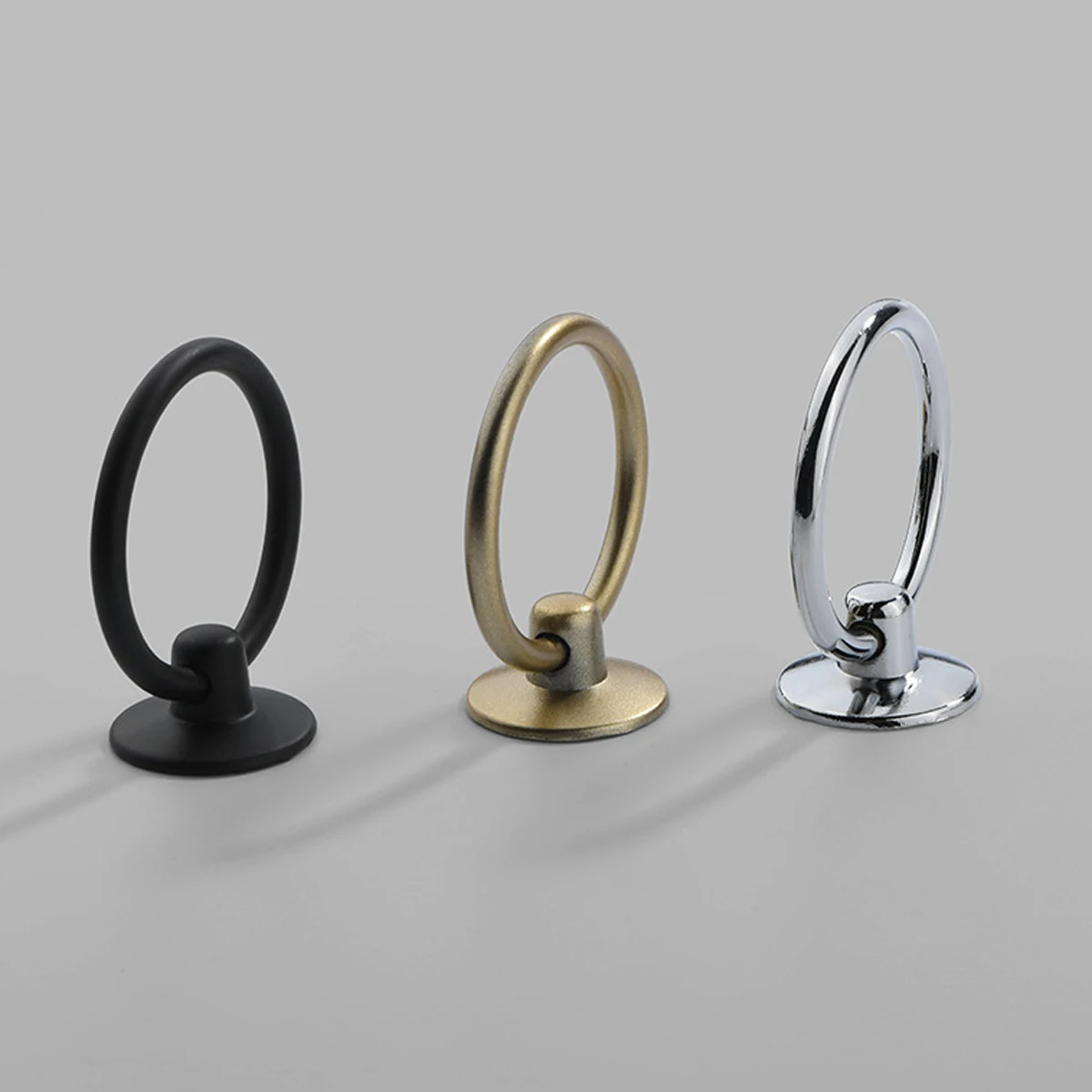 2/4/8pcs Round Single Hole Drawer Handle, Cabinet Wardrobe Handle, Vintage Alloy Handle