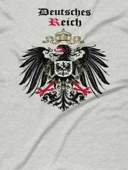 

Deutsches Reich Coat Of Arms German Imperial Eagle Emblem - WW1 Prussian Symbol Summer Cotton O-Neck Short Sleeve Mens T Shirt