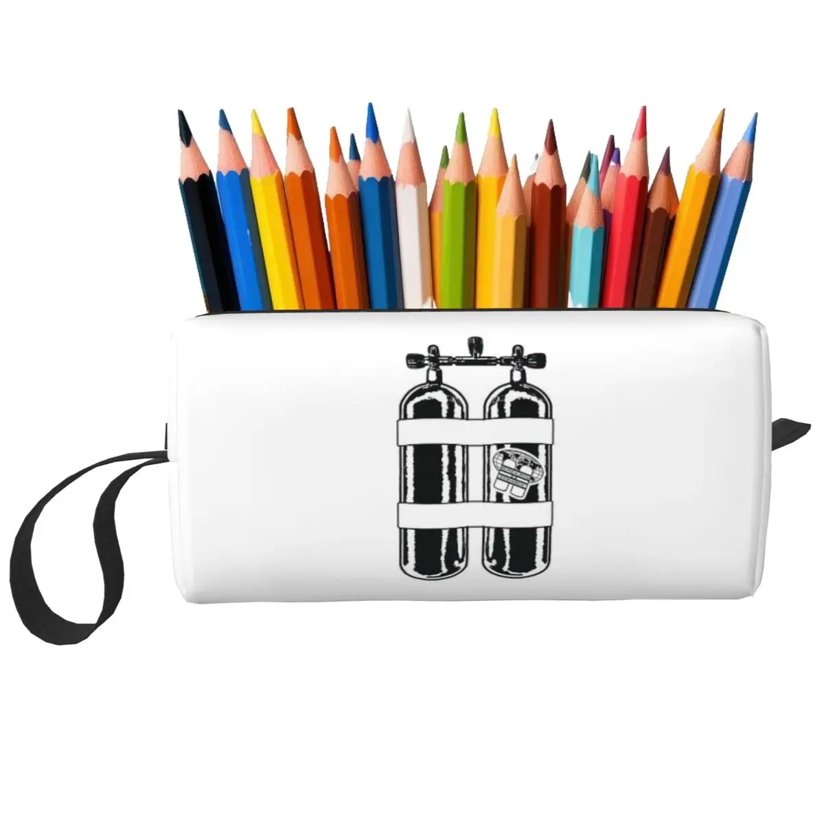 Scuba Diving Dive Diver Sea Snorkeling Sports Makeup BagToiletry Cosmetic Bag for Women Beauty Travel Pencil Case