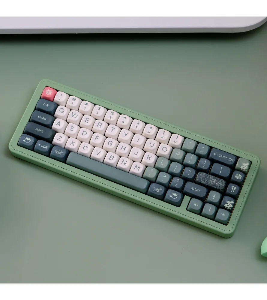 

Keycap PBTMOA highly sublimated customized mechanical keyboard rain 75wooting