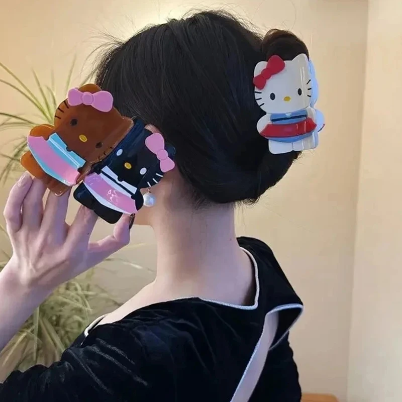 Sanios forcine Anime HelloKittys fermaglio per capelli per cartoni animati BB Clip per ragazze capelli decorare mollette fermagli per capelli