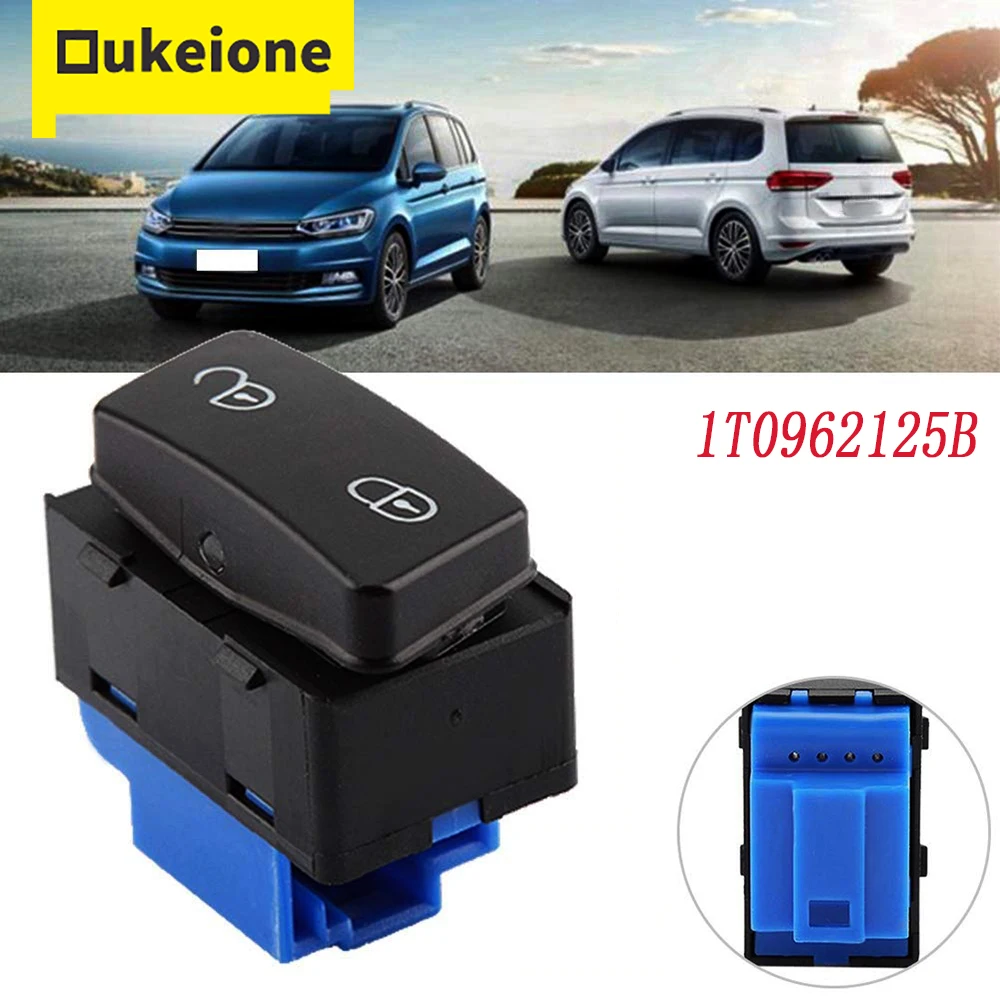 1T0962125B 1T0 962 125B Car Central Door Control Locking Lock Unlock Switch Button for Volkswagen VW Caddy Touran 2003-2015