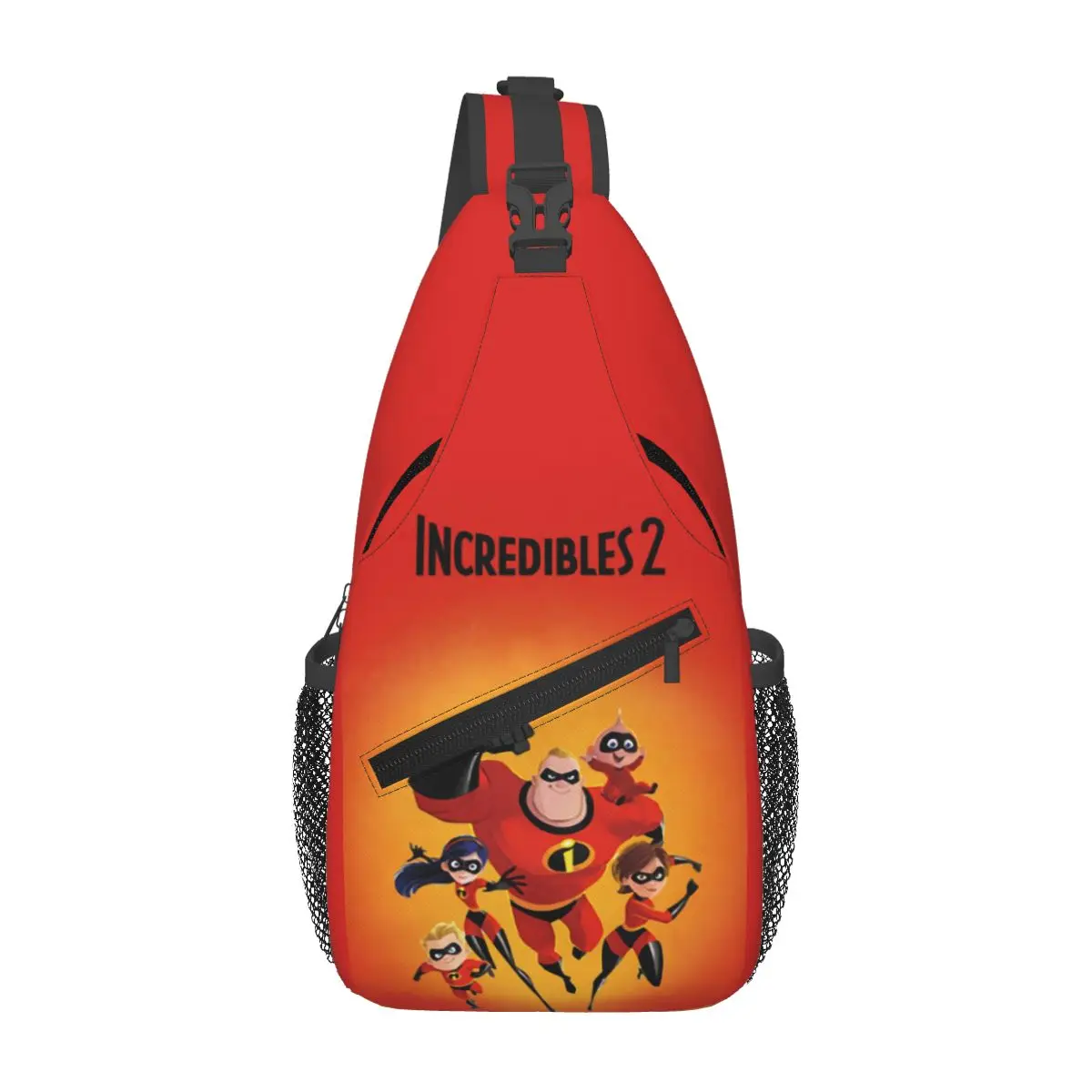 Custom The Incredibles Shoulder Crossbody Chest Backpack For Cycling Shoulder Chest Bags Sling Bag Bob Parr Shoulder Backpack