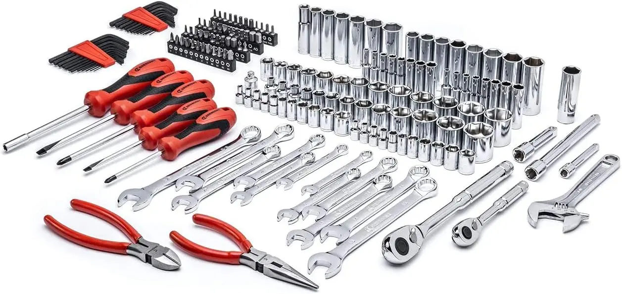 180 Piece Professional Tool Set in Storage Case - CTK180