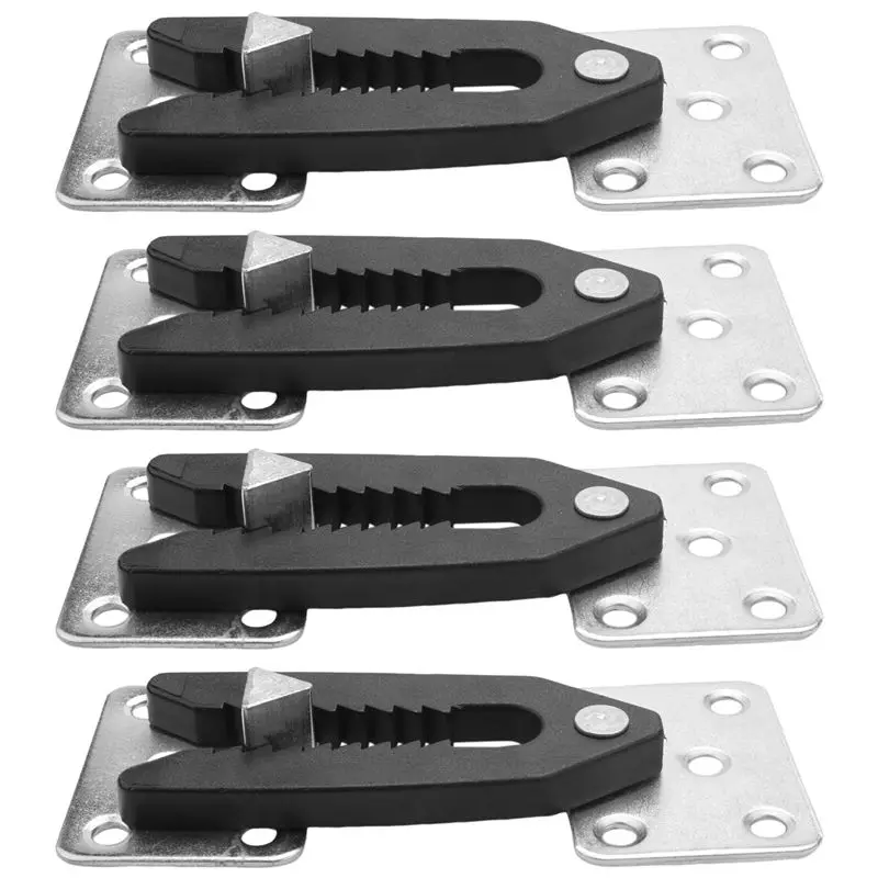 A56P-Sectional Couch Connector, 4 Pcs Metal Sofa Joint Snap Alligator Style Sectional Couch Connector