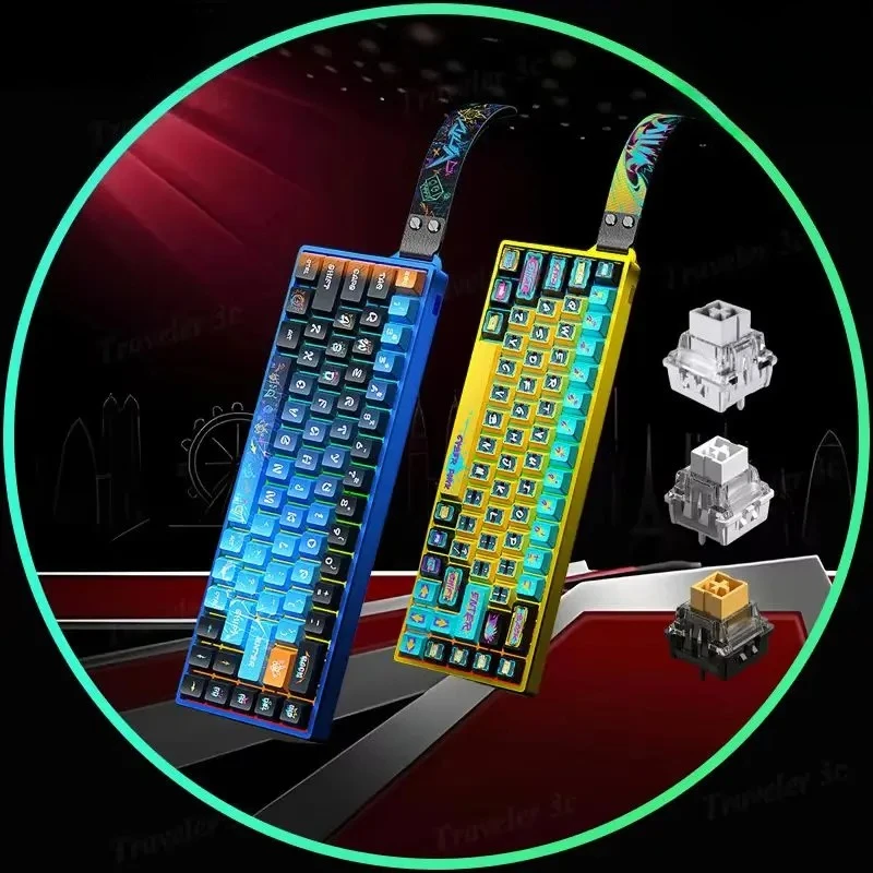 

WIN68HE Ultra Magnetic Switch Wired Gaming Keyboard CNC Aluminum Alloy Low Latency E-sports Gaming Keyboard 8000HZ RT0.01