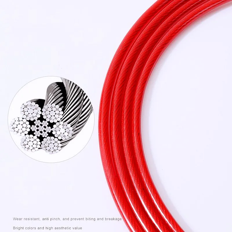 Dog Leash Steel Wire Dogs Chain 2m Extend Leash for Dog Walking Chew Proof Dogs Leashes Puppy Training Leashes Pet Accessories