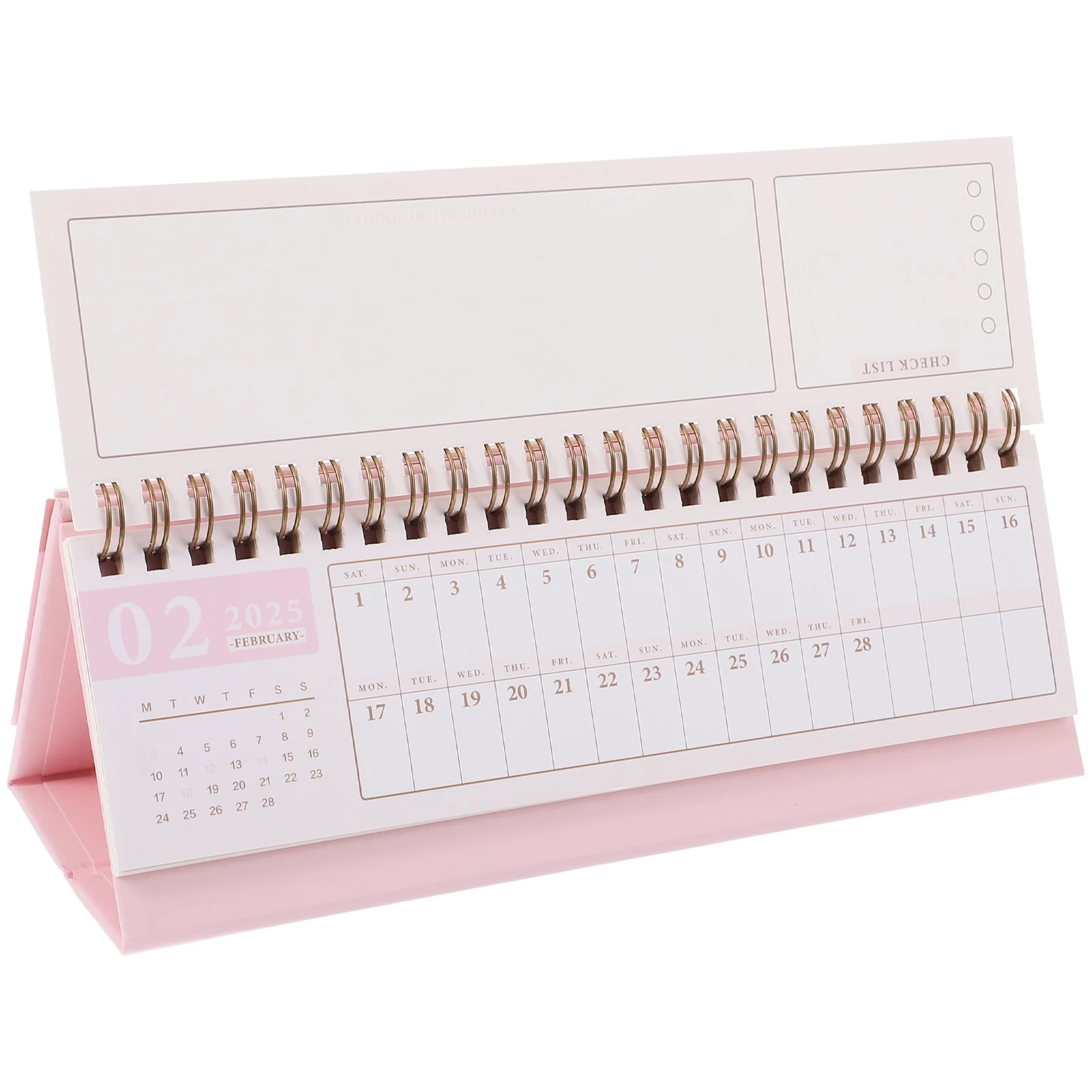 

Mini Horizontal Desk Calendar 2025 English Version Compact Planner Small Office Classroom Flip Schedule Todo List