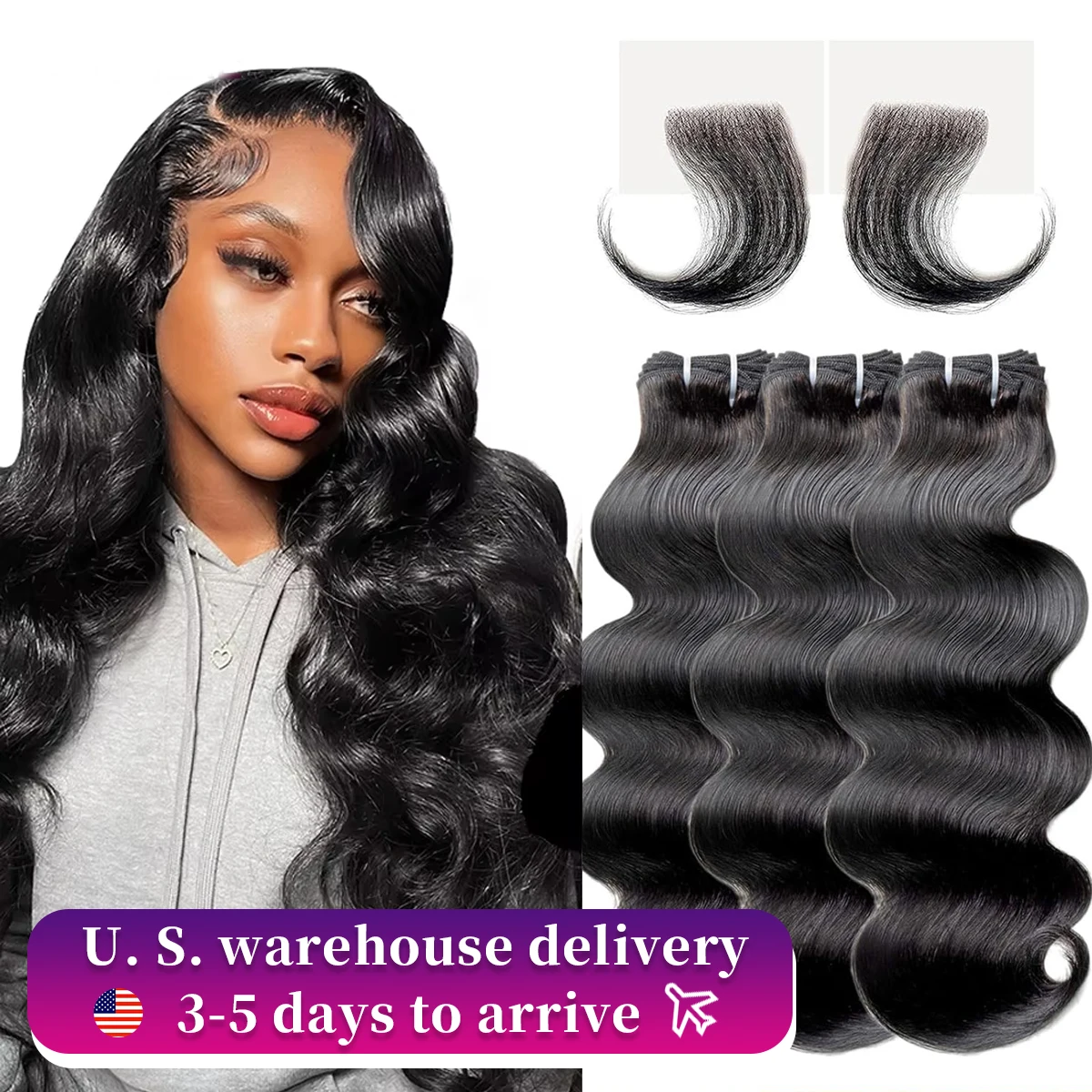 24 26 Inch Highlight Body Wave Bundle 100% Human Hair Bundle P4/27 Honey Brown Brazilian Hair Bundles 3 4 Remy Hair Bundle