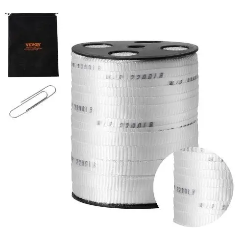 5/8 Polyester Mule Tape, 318' Flat Rope, 2200 lbf Tensile Strength, Printed Cable Pulling Tape for packaging , Gardening &