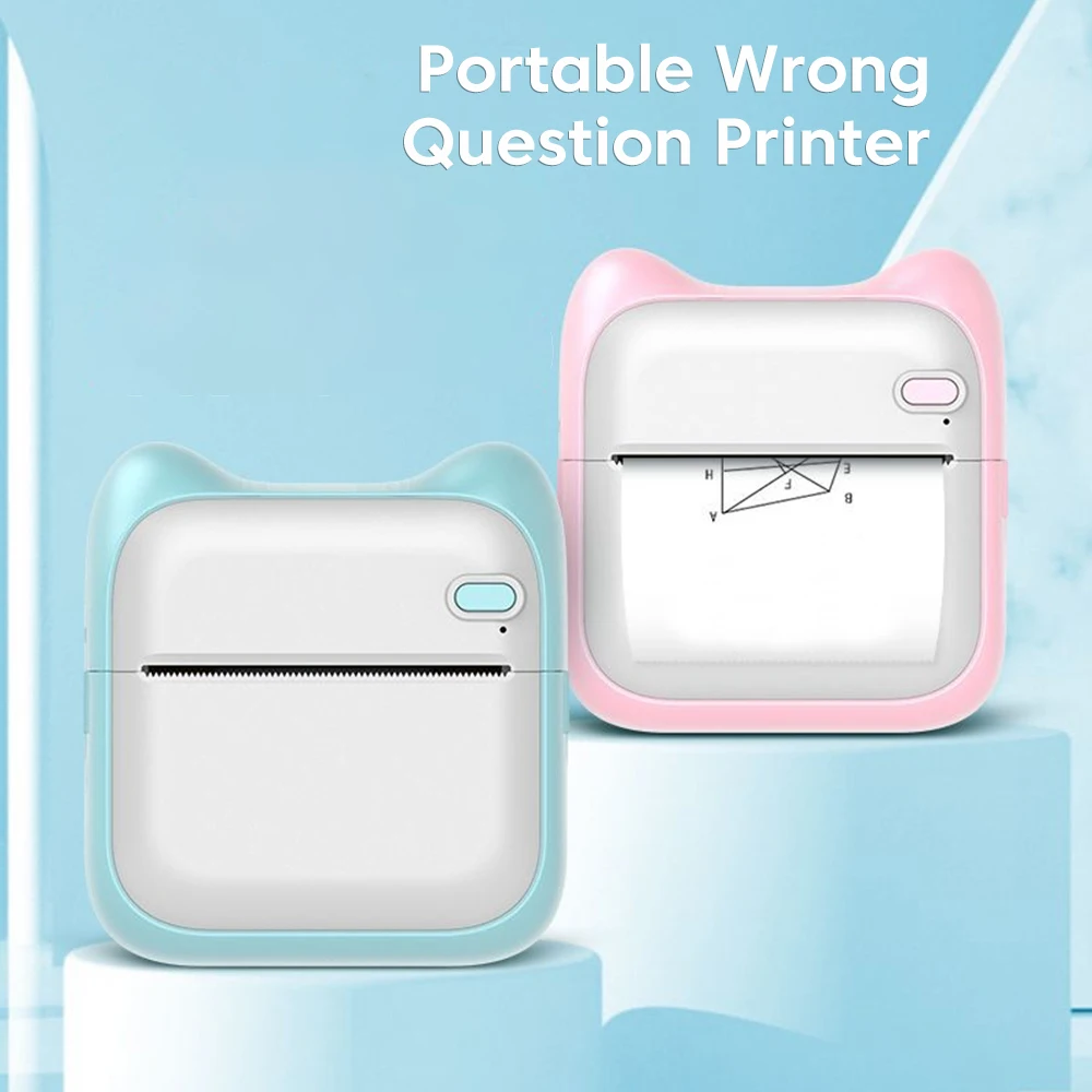 Thermal Portable Printer Mini Adhesive Label Printers Sticker Inkless Wireless Photo Print mini impresora portatil Walkprint APP